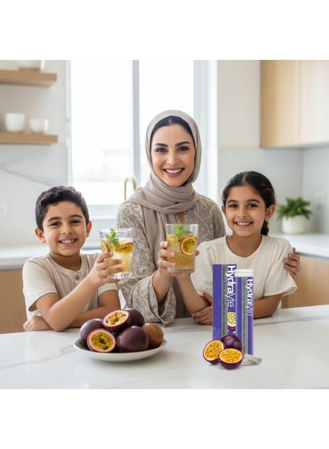 هيدراليت هايدرالايت أقراص فوارة للإلكترولايت – نكهة كوكتيل فاكهة الباشن – ٢٠ قرص - Image 2